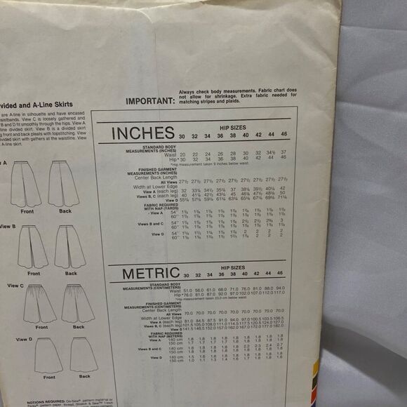 1981 Stretch and Sew Divided and A-Line Shirts Design Patterns By Ann Person - Picture 8 of 10